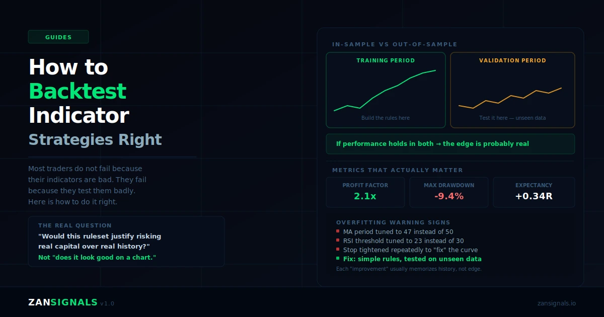 How to Backtest Indicator Strategies Right
