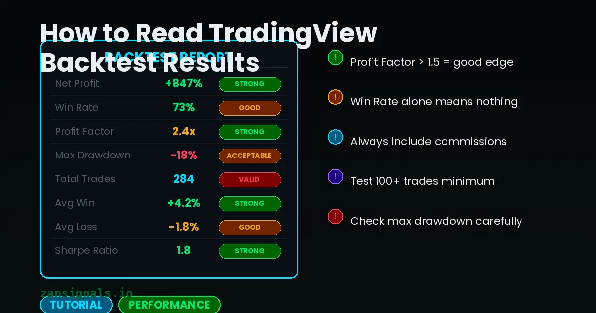 How to Read TradingView Backtest Results: A Practical Guide
